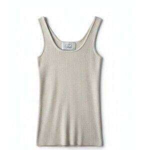 VOILE 100% cashmere tank sleeveless sweater light heather gray NWT  XS